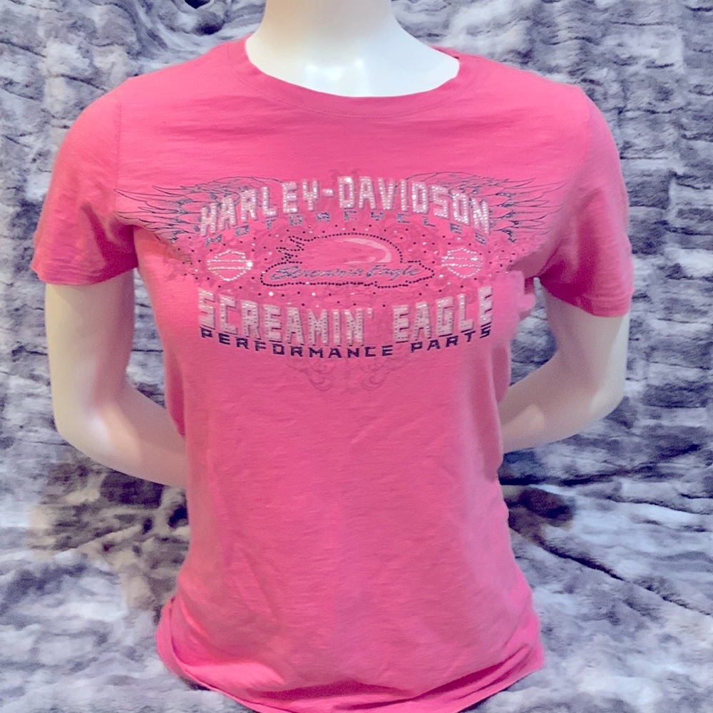 Pink Harley Davidson t-shirt